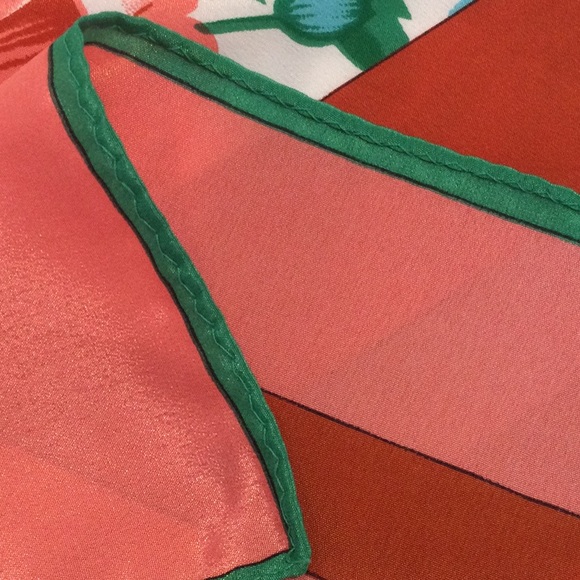 Mari France water silk polyester scarf. 34” - Picture 6 of 6